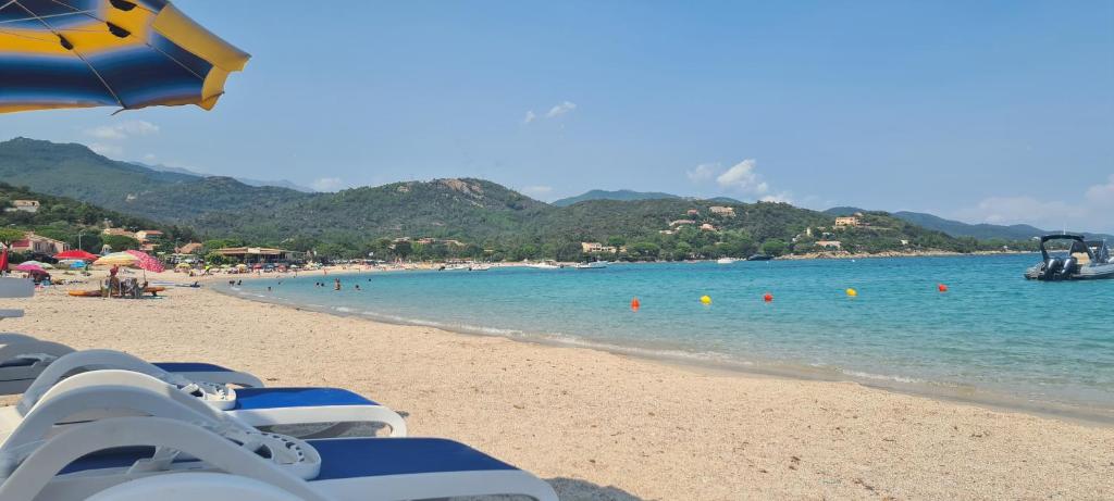 Plage turquoise de Favone